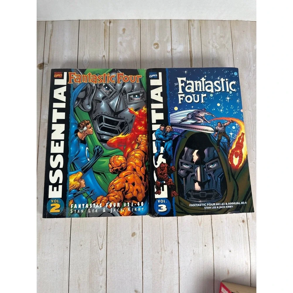 Essential Fantastic Four Vol 2 & 3 Marvel Comics TPB Set Stan Lee Kirby